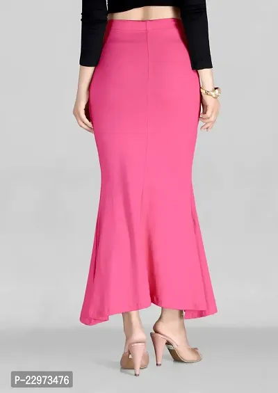 Reliable Pink Polyester Blend Solid Stitched Patticoats For Women-thumb2