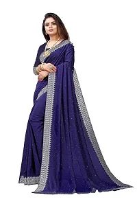 KHATUPATI CREATIONWomen's Diamond Work Vichitra Silk LightWeight Casual wear saree with Unstitched Blouse Piece (Wine)-thumb3