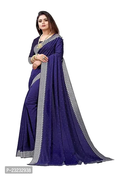 KHATUPATI CREATIONWomen's Diamond Work Vichitra Silk LightWeight Casual wear saree with Unstitched Blouse Piece (Wine)-thumb4