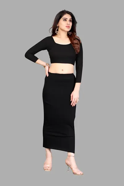 Reliable Blend Solid Stitched Patticoats For Women