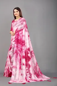 Beautiful Pink Art Silk Self Pattern Saree With Blouse Piece-thumb3