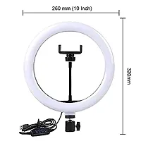 10 inch Ring Light with 3 Color Modes Dimmable Lighting | for YouTube | Photo-Shoot | Live Stream | Makeup  Vlogging | Compatible with iPhone/Android Phones  Cameras Malty purpose-thumb1