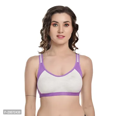 Stylish Cotton Solid Bra for Women