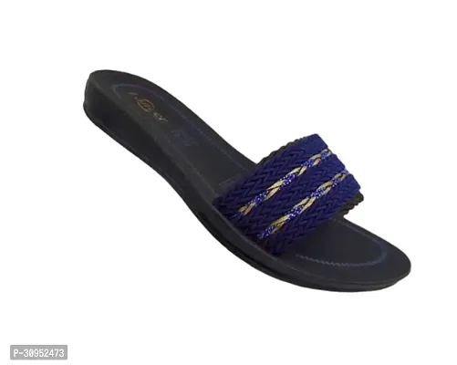 Elegant Blue PU Sandals For Women