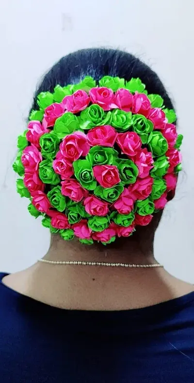Designer Floral Bun/Hair Accessories