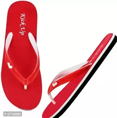 Stylish Red EVA Solid Slippers For Women-thumb0