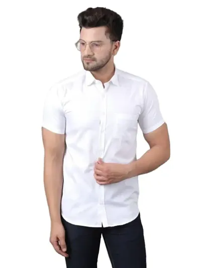 Stylish Multicoloured Pure Cotton Short Sleeves Shirt For Men