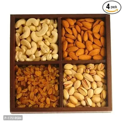 Jain Grocery Gift Hampers Dry Fruits Items Kaju/Badam/Pista/Kishmish (100Gm Each) Dry Fruits And Nuts Box Pack Diwali Gifts-thumb0