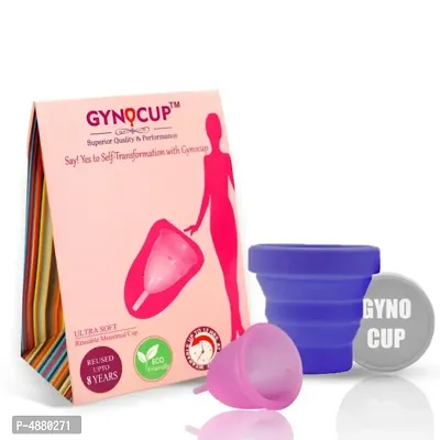 Menstrual Cup + Sterilizing Container Microwave Friendly (Pink Large)-thumb0