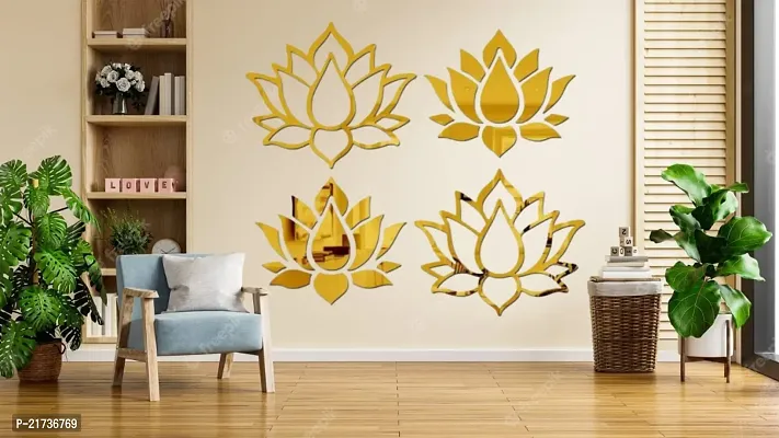 Fancy Market Lotus Flower Mirror Sticker For Wall acrylic mirror Wall decor sticker mirror stickers for wall acrylic mirror wall decor sticker wall mirror stickers acrylic sticker Wall stickers for Ha