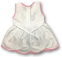 Alluring Pink Synthetic Self Pattern Frocks For Girls-thumb1
