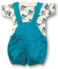 Toddler Choice Baby Girl Baby Boys Dark Blue Dungaree Set for Kids-thumb1