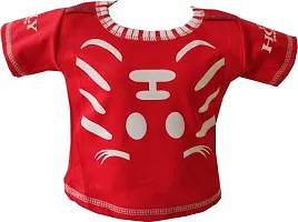 Toddler Choice Boys and Girls Red tshirt with Dungree set-thumb2