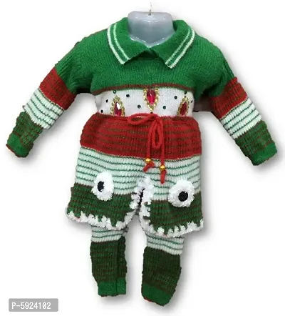 Toddler Choice 54d Girl Top & Bottom Thermal Wear Set for Winter Season-thumb0