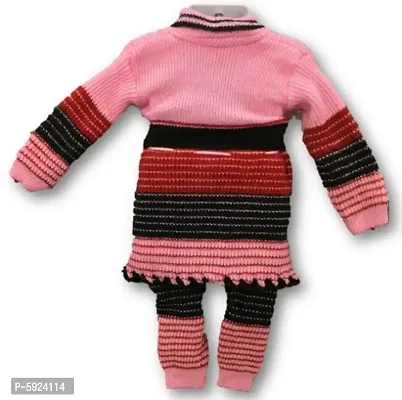 Toddler Choice Girl Top  Bottom Thermal Wear Set for Winter Season-thumb2