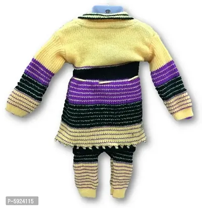 Toddler Choice Girl Top & Bottom Thermal Wear Set for Winter Season-thumb2