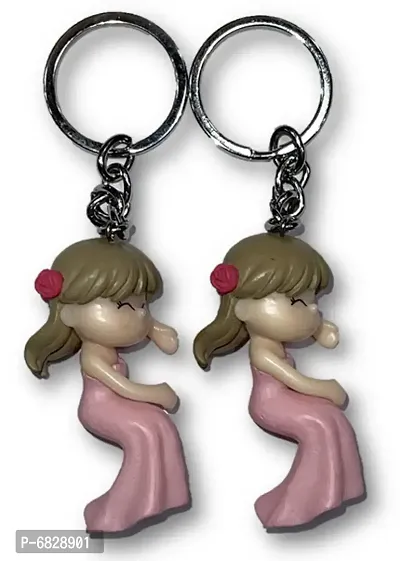 Trendy Little Boy And Girl Keychains