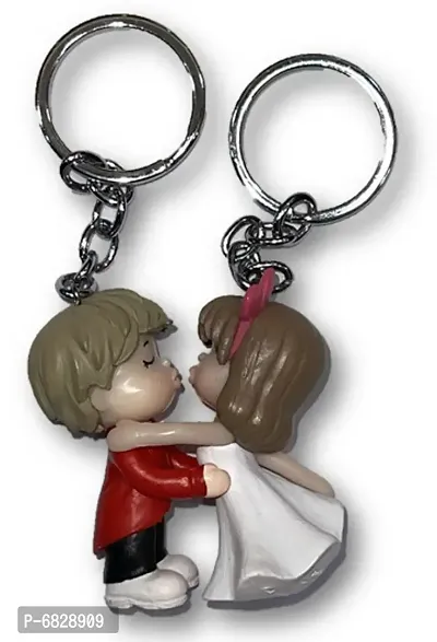 Trendy Little Boy And Girl Keychains-thumb0