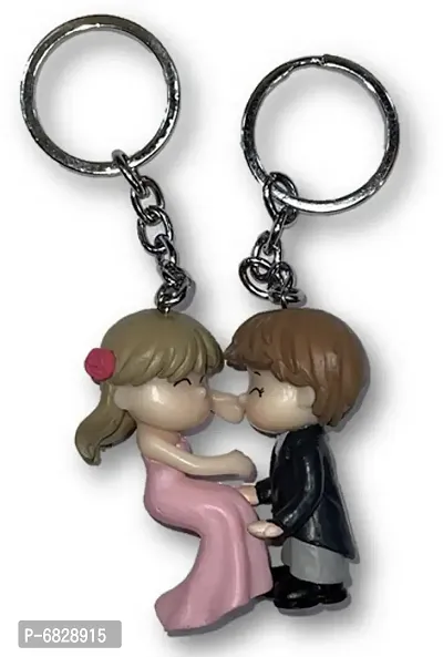 Trendy Little Boy And Girl Keychains-thumb0