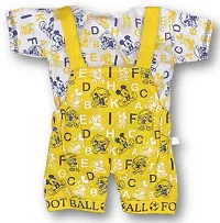 Dungaree for Boys  Girls Kids wear (Yellow)-thumb1