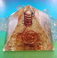 Mautik Sadiwala Stone Orgone Citrine Orgonite Pyramids (Yellow)-thumb2