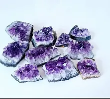 MAUTIK SADIWALA Natural Amethyst Cluster Raw Rough Stones for Money Attraction, Vastu Correction and Increase Wealth 600 carate Approx. Charged by Reiki Grand Master-thumb3