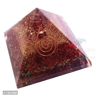 MAUTIK SADIWALA RED Stone Jasper ORGONE Pyramid (50 mm, Standard, Red)