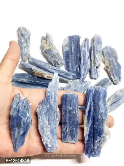 MAUTIK SADIWALA Natural Kyanite Crystal Raw Stone 500ct Natural Kyanite Crystal Rough Raw Stone For Reiki And Healing-thumb0