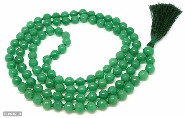 Green Aventurine Mala 8mm Beads Size 108 + 1 = 109 Beads-thumb2