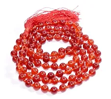 MAUTIK SADIWALA Carnelian Mala 8mm Beads Size Natural Carnelian Mala 8mm Beads Size 108+1 = 109 Beads-thumb3