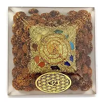 MAUTIK SADIWALA 7 Chakra Rudraksha Orgone Energy Generator Pyramid for Vastu Correction Orgonite Pyramids for Emf Protection 7 Chakra Rudraksha Orgone Pyramid AAA Quality-thumb3