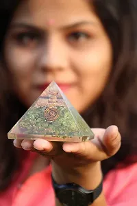 MAUTIK SADIWALA Peridot Pyramid, Money Attraction Peridot Pyramid, Orgonite Pyramid 50mm to 55mm Size-thumb3