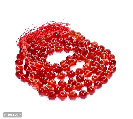 MAUTIK SADIWALA Carnelian Mala 8mm Beads Size Natural Carnelian Mala 8mm Beads Size 108+1 = 109 Beads-thumb3