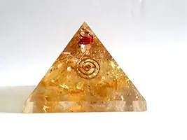 Mautik Sadiwala Stone Orgone Citrine Orgonite Pyramids (Yellow)-thumb1