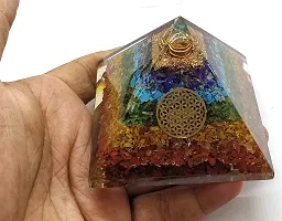 MAUTIK SADIWALA Handmade Geometric Pyramid Made with Seven Chakra Crystal, 7 Chakras, 7 Chakra Pyramid AAA Quality-thumb4