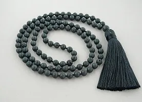 MAUTIK SADIWALA Certified AAA Quality Lava 8mm Certified Mala (108+1= 109 Beads)-thumb4