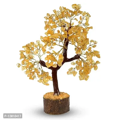 Mautik Sadiwala Citrine Tree 360 Beads Natural Citrine Tree for Reiki Healing, Vastu Correction, Business Success and Increase Creativity (Color : Yellow)