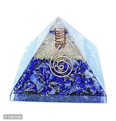 MAUTIK SADIWALA Stone Lapis Lazuli Orgone Pyramid (50 mm)-thumb0