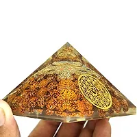 MAUTIK SADIWALA 7 Chakra Rudraksha Orgone Energy Generator Pyramid for Vastu Correction Orgonite Pyramids for Emf Protection 7 Chakra Rudraksha Orgone Pyramid AAA Quality-thumb4