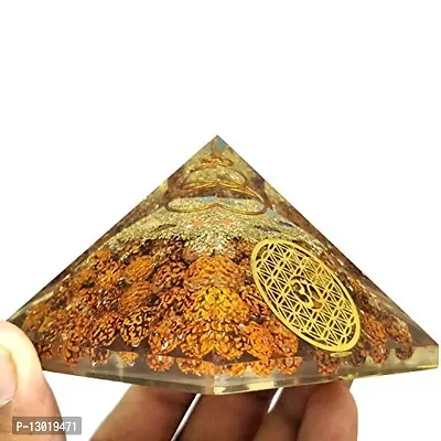 MAUTIK SADIWALA 7 Chakra Rudraksha Orgone Energy Generator Pyramid for Vastu Correction Orgonite Pyramids for Emf Protection 7 Chakra Rudraksha Orgone Pyramid AAA Quality-thumb5