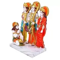 Polyresin Ram darbar Murti Statue Idol for Home Pooja Room Home Decoration Idol 6 Inch-thumb1