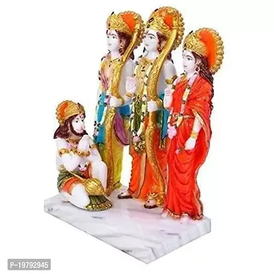 Polyresin Ram darbar Murti Statue Idol for Home Pooja Room Home Decoration Idol 6 Inch-thumb2