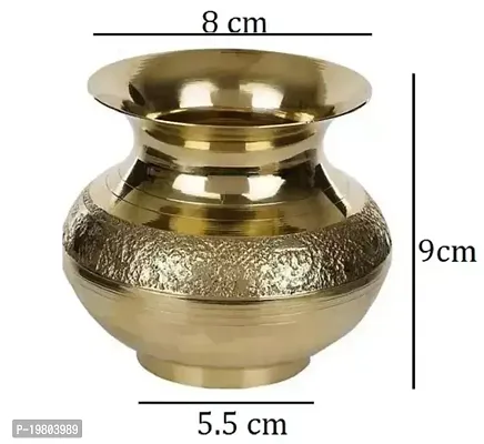 Brass Kalsh Lota Lota for Pooja Gold SET OF 1 Puja Articles-thumb2