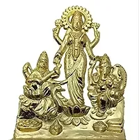 laxmi ganes laxmi ganesh saraswati murti Ganesh idol laxmi idol lakshmi murti lakshmi idol - all have height of 12 cm-thumb2