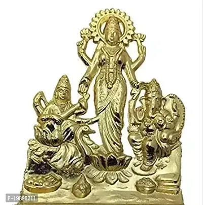 laxmi ganes laxmi ganesh saraswati murti Ganesh idol laxmi idol lakshmi murti lakshmi idol - all have height of 12 cm-thumb3