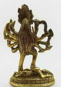 Kali Maa Murti, Goddess Maha Kali, Mahakali, Kalika Maa Brass Statue Sculpture Idol Murti, Kali MATA Idol, Maa Kali Murti, Bhagwan ki murti, bhagwan ji ki murti - 14cm Maa Durga Metal Idol, Maa Ambe M-thumb1