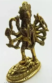 Kali Maa Murti, Goddess Maha Kali, Mahakali, Kalika Maa Brass Statue Sculpture Idol Murti, Kali MATA Idol, Maa Kali Murti, Bhagwan ki murti, bhagwan ji ki murti - 14cm Maa Durga Metal Idol, Maa Ambe M-thumb2