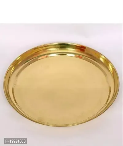 Brass Traditional Utensil Designer Thali/Plate 6 Inch-thumb2