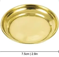 Brass Bhogi Thali- Pital ki Thali (Pack of 4)-thumb1