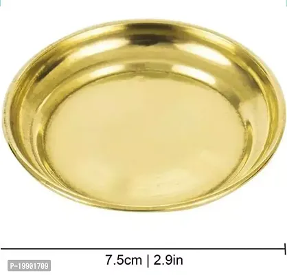 Brass Bhogi Thali- Pital ki Thali (Pack of 4)-thumb2